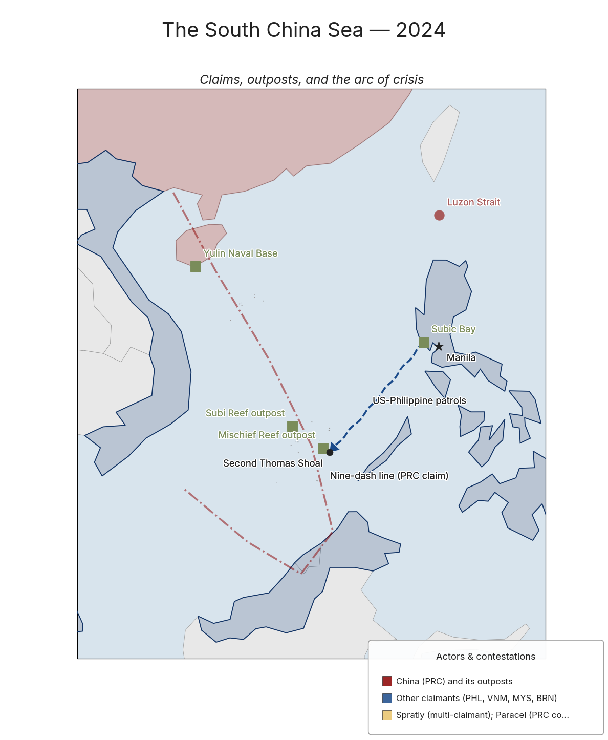 The South China Sea — 2024