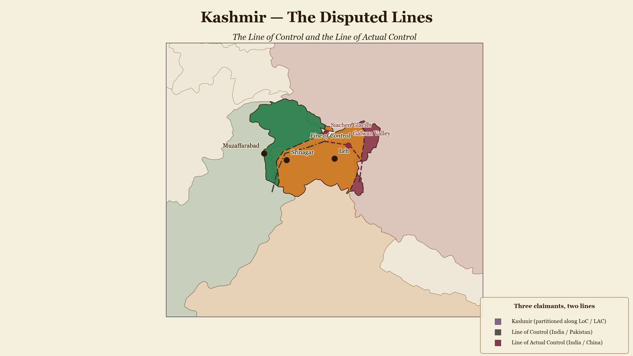 Kashmir — The Disputed Lines