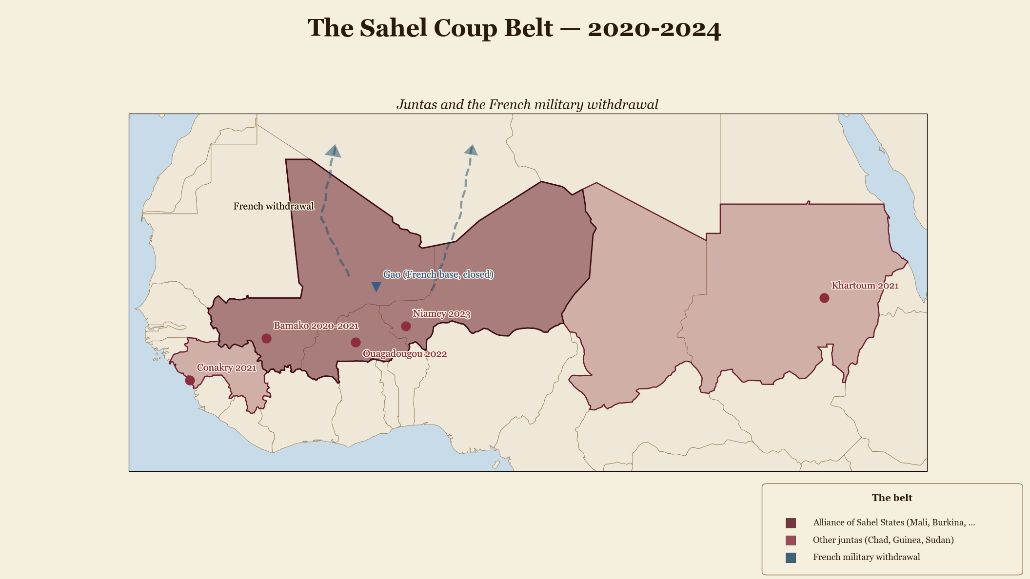 The Sahel Coup Belt — 2020-2024