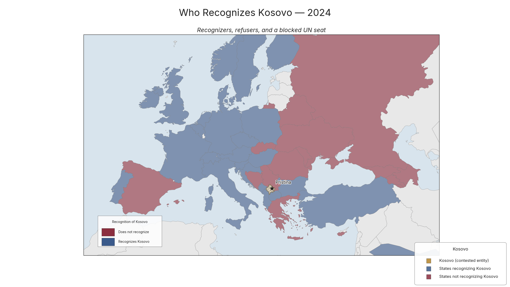 Who Recognizes Kosovo — 2024