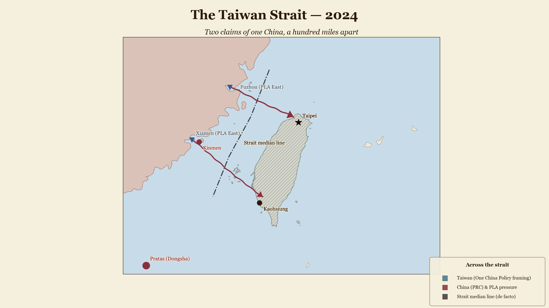 The Taiwan Strait — 2024