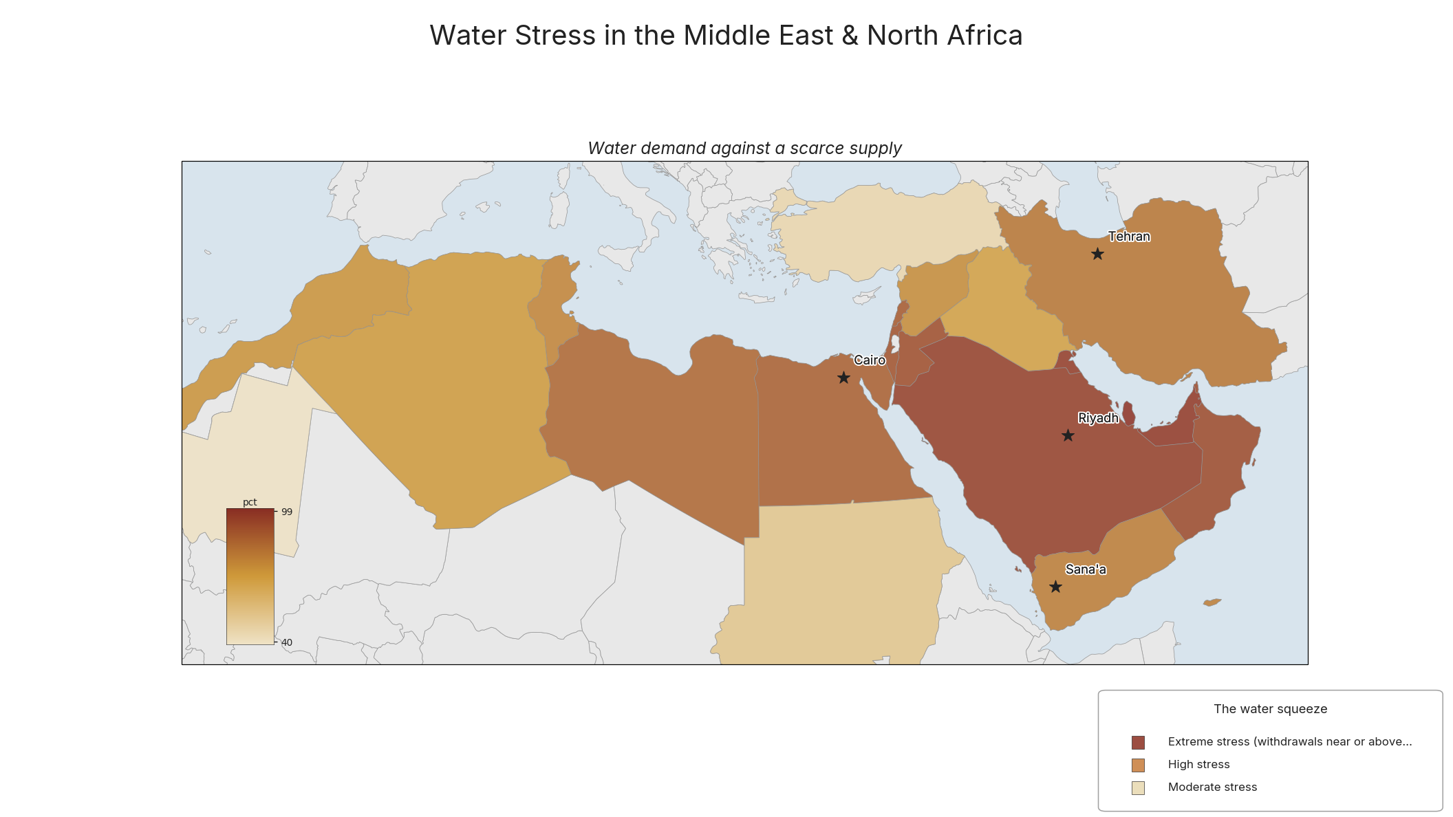 Water Stress in the Middle East & North Africa